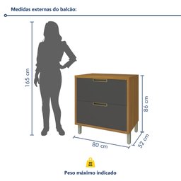 Cozinha Modulada 5 Peças Ripado Imperatriz 100% Mdf - 21