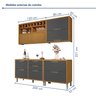 Cozinha Modulada 4 Peças Ripado Imperatriz 100% Mdf - 21