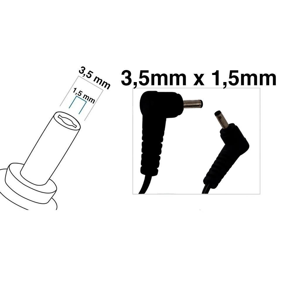 Fonte Notebook Positivo 12v 2.5a Pino Fino 3,5mmx1,5mm - 2