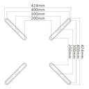 Ver imagem 3 de Adaptador Vesa, Elg, Adp2040, Extensor de Suportes para Televisão: 30x30 a 40x40cm, Preto