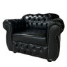 2 Poltronas Chesterfield Capitone Imperatriz - Corano Preto / Sala - Barbearia - Decoracao - Tv - Re - 1