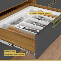 Cozinha Modulada 2 Peças Ripado Imperatriz 100% Mdf - 10