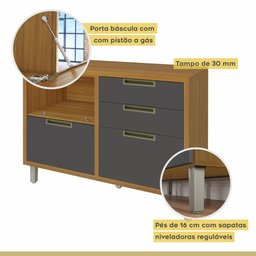Cozinha Modulada 2 Peças Ripado Imperatriz 100% Mdf - 8