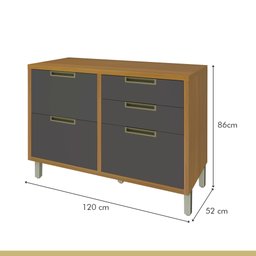 Cozinha Modulada 2 Peças Ripado Imperatriz 100% Mdf - 12