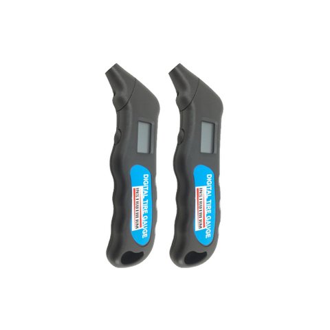 Kit 2 Medidor Pressão Digital Led Pneu Escala 5 A 100 Psi Medição Psi Kpa Bar Hold Mpp-100 Portátil 