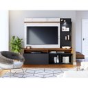 Ver imagem 1 de Painel para TV até 60 Polegadas 4 Nichos 3 Prateleiras 1 Porta com LED Leblon Colibri