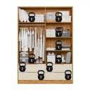 Ver imagem 5 de Guarda-roupa Casal Domo 4 Portas 4 Gavetas com Espelho 44020 Cinamomo/off White - Demóbile