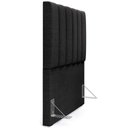 Ver imagem 3 de Kit Cabeceira Cama Box Solteiro 100cm e Calçadeira Recamier Baú Dália W01 Linho Chumbo - Lyam