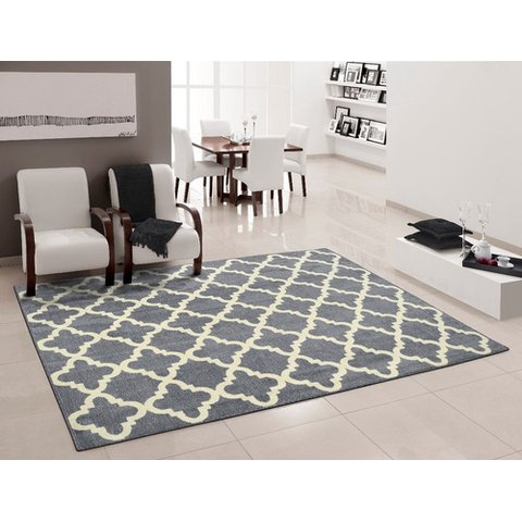 TAPETE HERAT PRATA 2,00x2,50: cinza