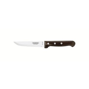 Faca para Churrasco Jumbo com Lâmina de Aço Inox e Cabo de Madeira Polywood Castanho 5"