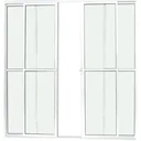Ver imagem 1 de Porta de Aluminio Sacada 4 Folhas com Trinco Linha Leve:2,10 X 2,00/branco