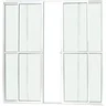 Porta de Aluminio Sacada 4 Folhas com Trinco Linha Leve:2,10 X 2,00/branco - 1