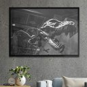 Ver imagem 1 de Quadro Decorativo Esqueleto Dinossauro T Rex-24x34Cm