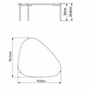 Ver imagem 5 de Kit Mesa de Centro e Lateral Organica Pes Metal Preto Hanover Artesano Hanover Preto