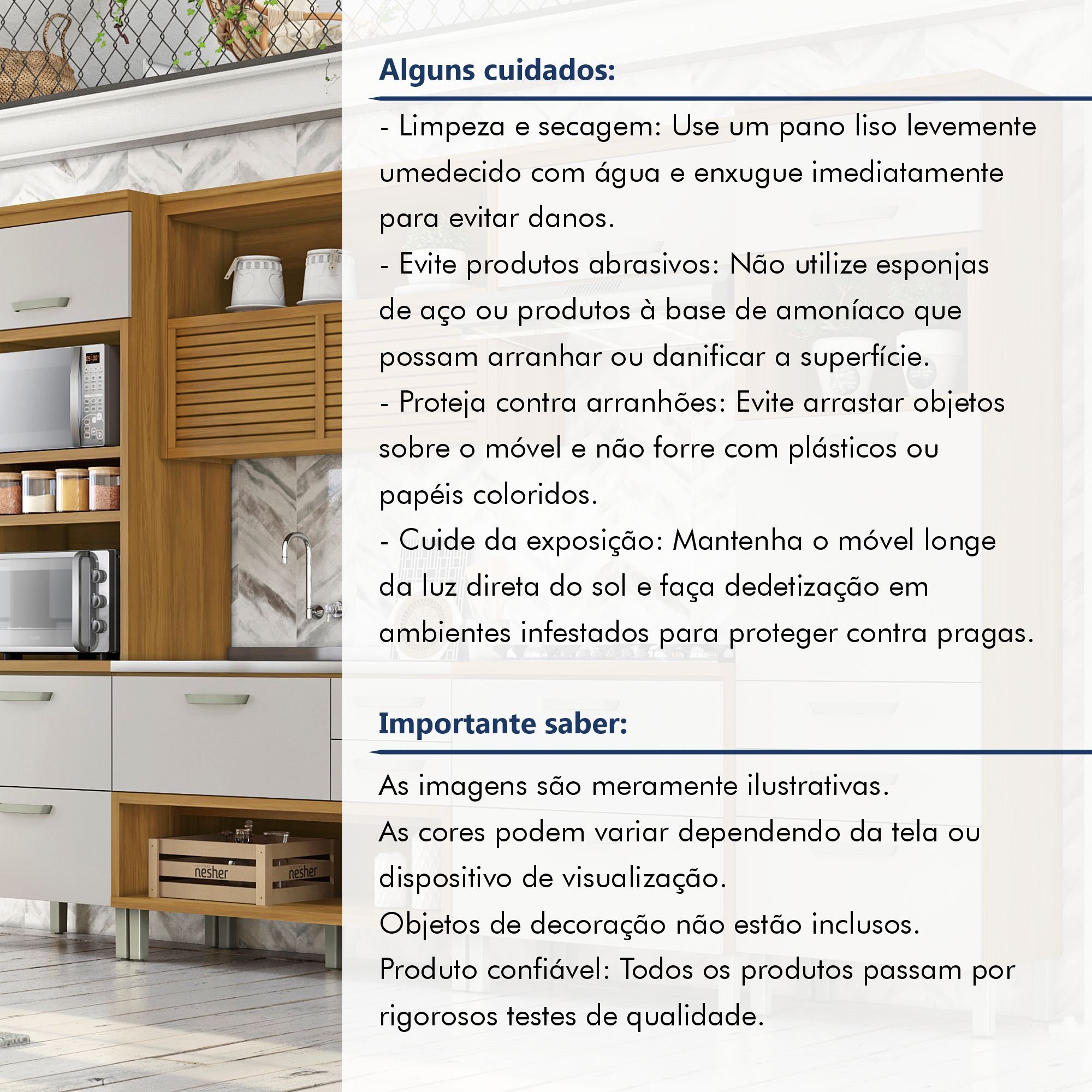 Cozinha Modulada 5 Peças Ripado Princesa 100% Mdf - 21