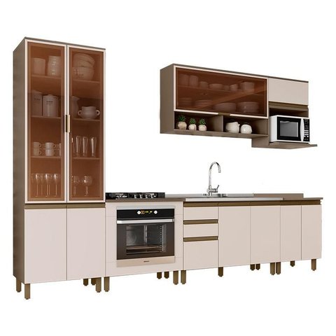 Cozinha Modulada Évelin 9 Peças Duna Cristal – Henn