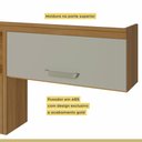 Ver imagem 4 de Cozinha Modulada 3 Peças Ripado Princesa 100% MDF Marrom/Freijó/Offwhite