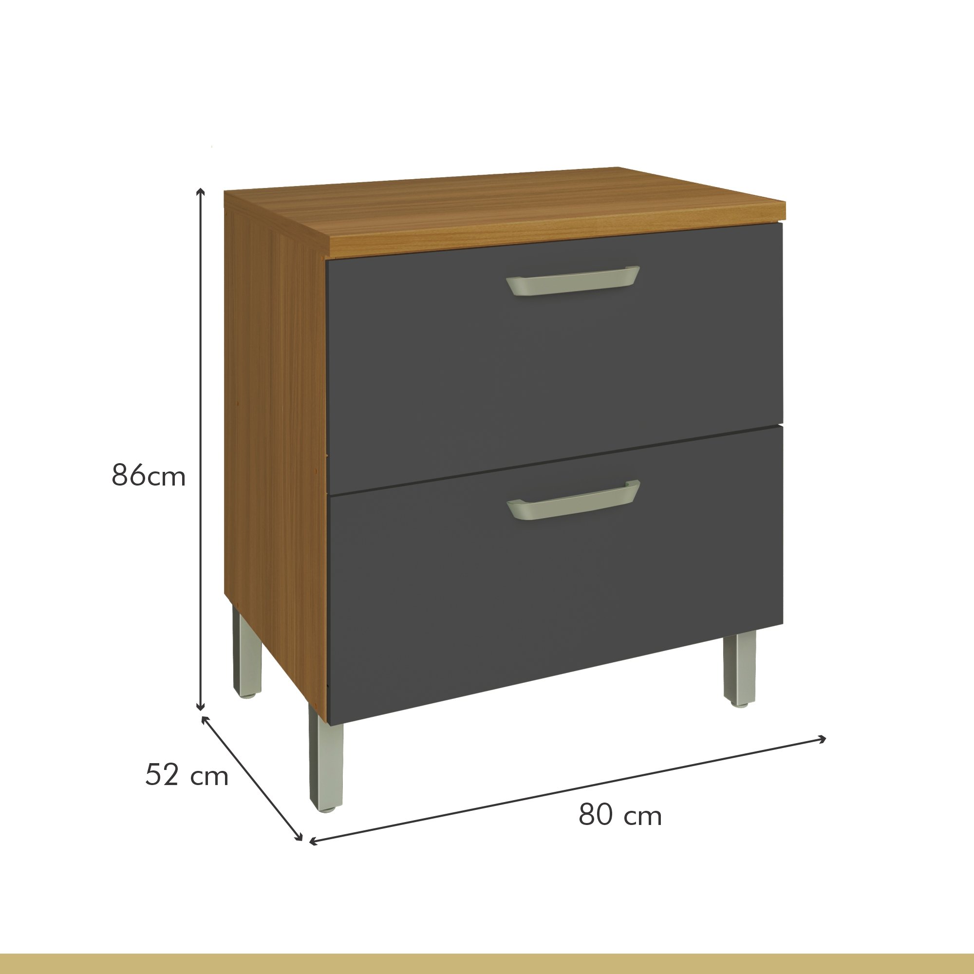 Cozinha Modulada 3 Peças Ripado Princesa 100% Mdf - 16