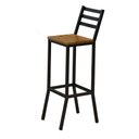 Ver imagem 1 de Banqueta Itália Estilo Industrial Gdecor - Assento Madeira