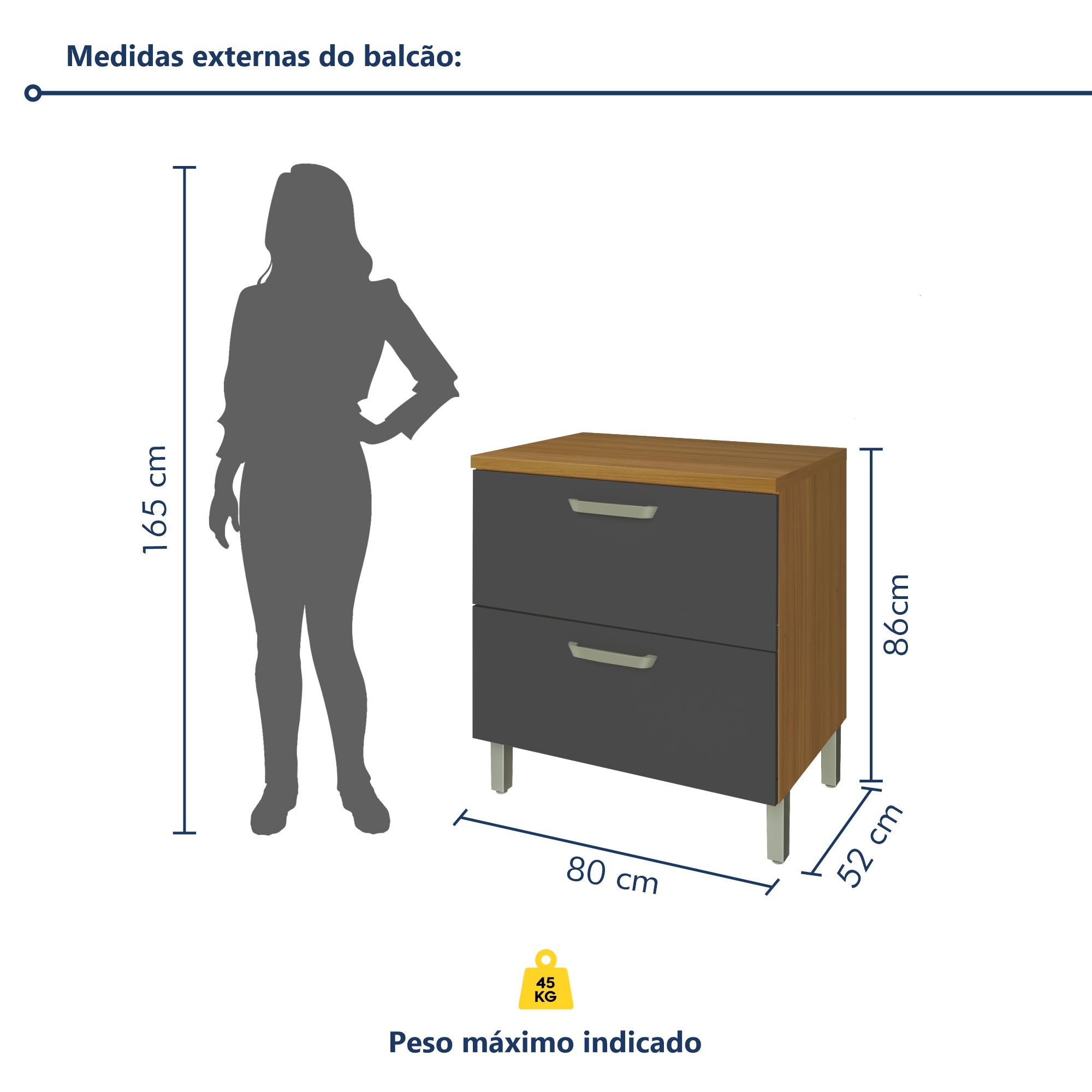 Cozinha Modulada 5 Peças Ripado Princesa 100% Mdf - 14