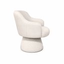 Ver imagem 6 de Poltrona Jade Base Cone Fixa Linho Areia - Nexta Casa