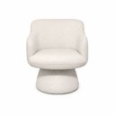 Ver imagem 5 de Poltrona Jade Base Cone Fixa Linho Areia - Nexta Casa