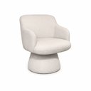 Ver imagem 1 de Poltrona Jade Base Cone Fixa Linho Areia - Nexta Casa