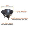 Ver imagem 6 de Lareira Grande Externa P/ Jardim - 66 Cm - Portátil Fogueira Aquecedor