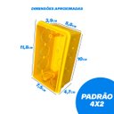 Ver imagem 2 de Kit 20 Caixa de Luz 4x2 Reforçada para Tomada e Interruptor Ilumi Cor:amarelo
