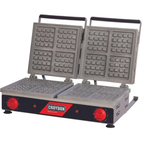 Wafleira Quadrada Dupla Mwqd Croydon Máquina de Waffle Mwqd 220v