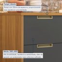 Ver imagem 3 de Balcão para Cozinha 1 Porta 4 Gavetas Imperatriz 100% MDF Marrom/Freijó/Grafite