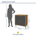 Ver imagem 7 de Balcão Para Cozinha 1 Porta 1 Gaveta Imperatriz 100% Mdf