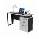 Ver imagem 2 de Escrivaninha Mesa Escritório 135cm 3 Gavetas Flex Multimóveis CR25321