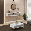 Ver imagem 2 de Kit Aparador com Mesa de Centro Mônaco Pés Palito L03 Branco - Lyam Decor Mônaco & Cannes