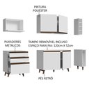 Ver imagem 5 de Armário de Cozinha Compacta 200cm Branco Reims Madesa 01