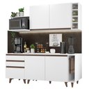 Ver imagem 3 de Armário de Cozinha Compacta 200cm Branco Reims Madesa 01