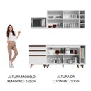 Ver imagem 6 de Armário de Cozinha Compacta 200cm Branco Reims Madesa 01