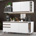 Ver imagem 1 de Armário de Cozinha Compacta 200cm Branco Reims Madesa 01