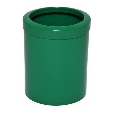 04 Un. Lixeira em Plástico com Aro 12 Litros Home ou Office Cor:verde