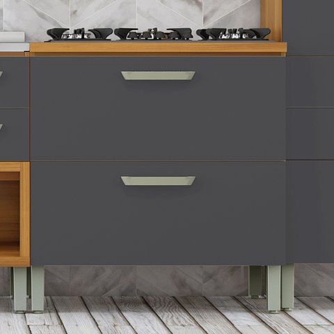 Balcão 1 Porta 1 Gaveta 80Cm Princesa 100% Mdf