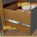 Ver imagem 4 de Balcão 1 Porta 1 Gaveta 80Cm Princesa 100% Mdf