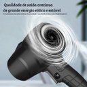 Ver imagem 6 de Super Soprador Folhas Pó Turbo Alta Potência 24v Preto 127/220v
