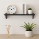 Ver imagem 3 de Kit 3 Prateleiras em Mdf Preto Tx 60x15cm com Mão Francesa – Multiuso e Fácil Instalação