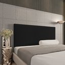 Ver imagem 2 de Cabeceira Painel Clean Para Cama Box Casal 160 cm Linho Preto A79 - D’Rossi
