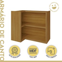 Armário Aéreo De Canto 1 Prateleira Baronesa E Imperatriz 100% Mdf - 4 Armário Aéreo De Canto 1 Prateleira Baronesa E Imperatriz 100% Mdf - 4