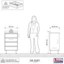 Ver imagem 2 de Balcão de Cozinha 4 Gavetas Confort Cinamomo Off White Batro Cinamomo com Off White