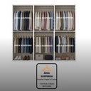 Ver imagem 7 de Guarda Roupa Casal Modulado Versa em MDF 6 Portas com 6 Cabideiros 3 Prateleiras