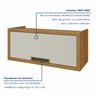 Armário Aéreo Para Geladeira 1 Porta Basculante Imperatriz 100% Mdf - 2