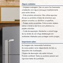 Ver imagem 7 de Armário Aéreo para Geladeira 1 Porta Basculante Imperatriz 100% MDF Marrom/Freijó/Off White