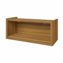 Ver mais imagens de Armário Aéreo para Geladeira 1 Porta Basculante Imperatriz 100% MDF Marrom/Freijó/Off White